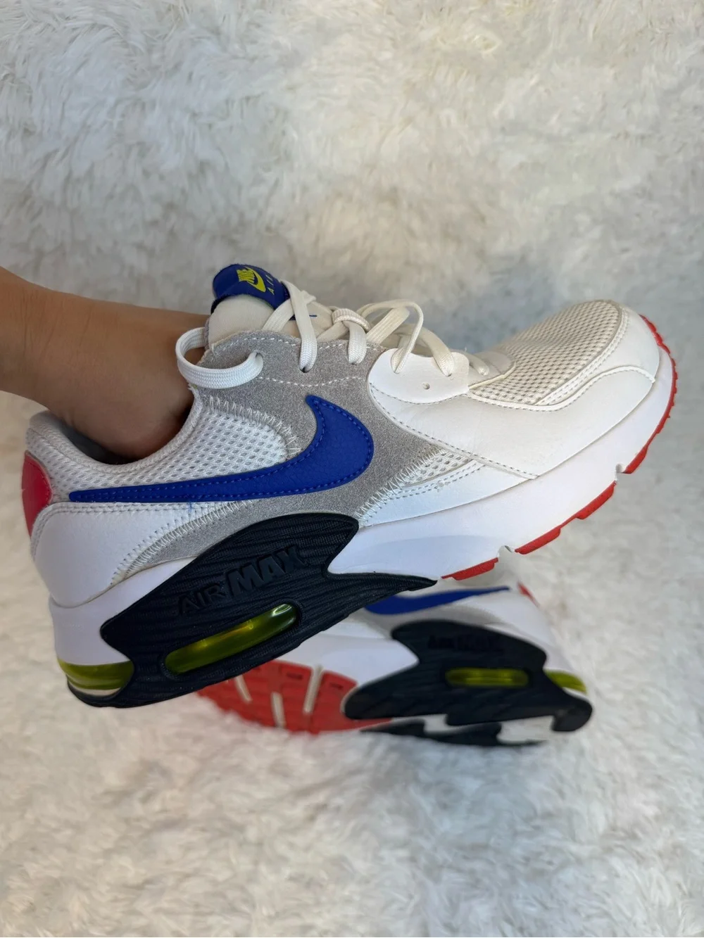 Nike Air Max Excee Hyper Blue & White mens sneakers size 8.5 US
